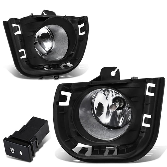 2014-2016 Scion tC Fog Lights with Switch & Bezel - Chrome/Clear