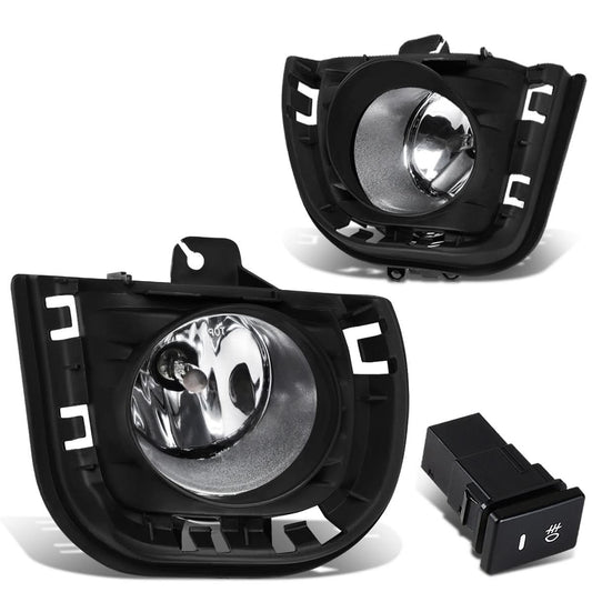 2014-2016 Scion tC Fog Lights with Switch & Bezel - Chrome/Clear