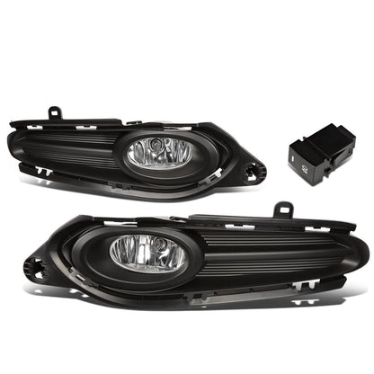 2016-2018 Honda HR-V Fog Lights with Switch & Bezel - Chrome/Clear
