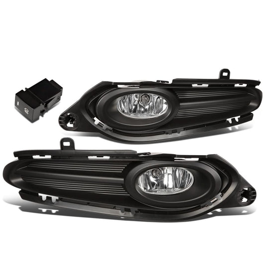 2016-2018 Honda HR-V Fog Lights with Switch & Bezel - Chrome/Clear