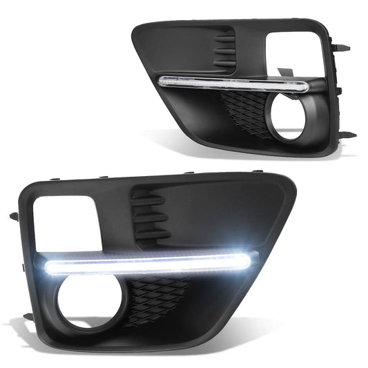 2015-2017 Subaru WRX STI LED Fog Lights with Bezel Chrome Clear