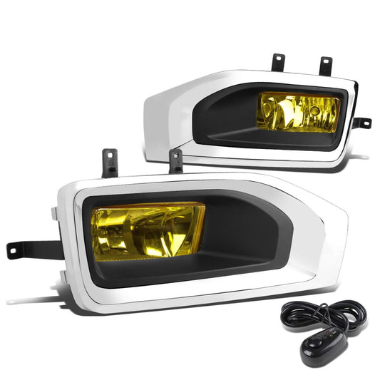 2015-2018 GMC Yukon Fog Lights with Switch & Bezel - Amber 5202 Bulb