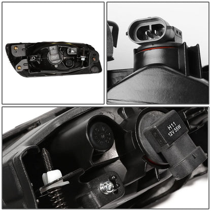 2012 Honda Civic 4-Door Fog Lights with Switch & Chrome Bezel - Smoke