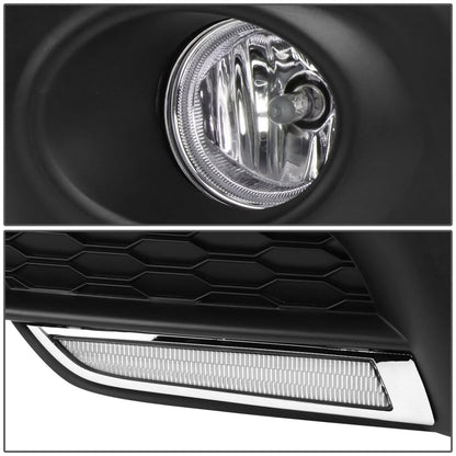 2016-2017 Honda Civic Sedan/Coupe LED DRL Fog Lights with Switch