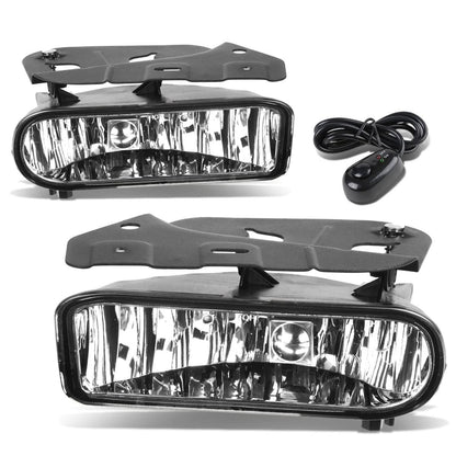 02-06 Cadillac Escalade Fog Lights with Switch Chrome Clear