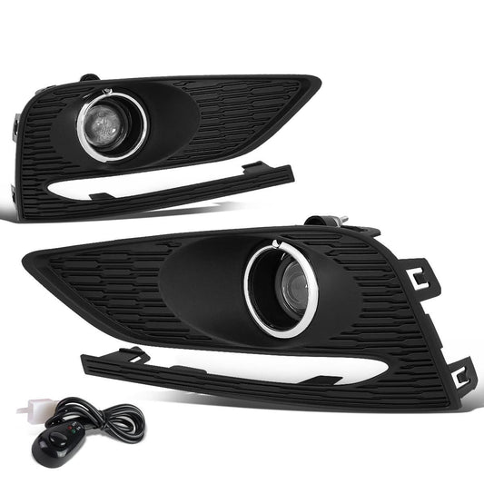 2016-2018 Chevrolet Cruze Fog Lights with Switch & Bezel Chrome/Clear