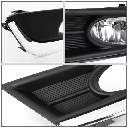 2017-2018 Honda CR-V Fog Lights with Chrome Trim Bezel