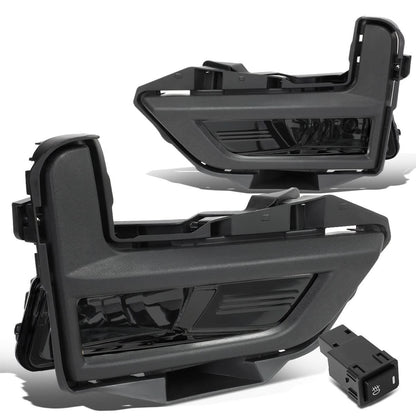 2017-2018 Nissan Rogue Smoke Fog Lights with Black Bezel