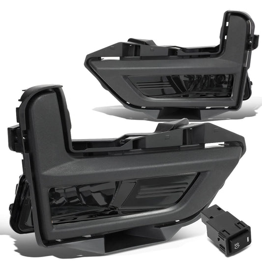 2017-2018 Nissan Rogue Smoke Fog Lights with Black Bezel