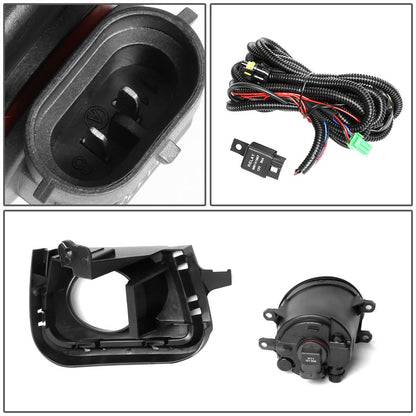 2012-2014 Toyota Prius C Fog Lights with Switch & Bezel - Smoke