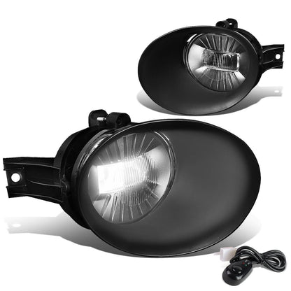 02-09 Dodge Ram Fog Lights Kit with Switch & Bezel Chrome/Clear
