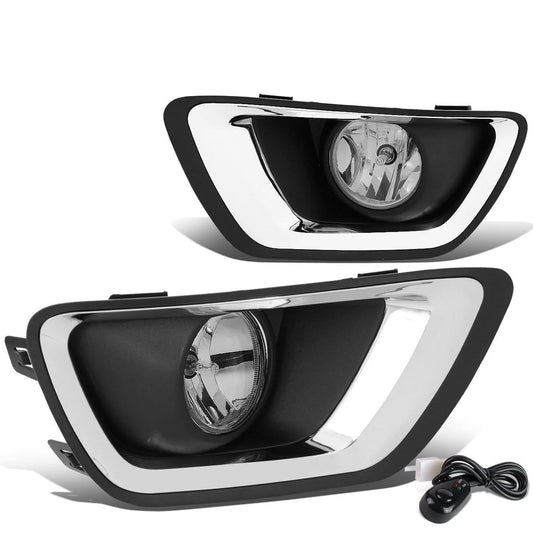 2015-2019 Chevrolet Colorado Fog Lights with Switch Chrome Bezel