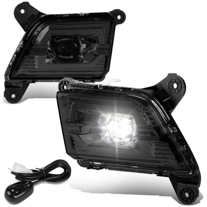 2019-2020 Chevrolet Silverado 1500 LED Fog Lights with Switch - Smoke