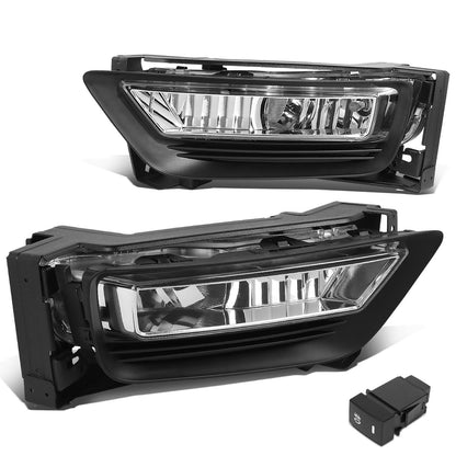 2013-2015 Honda Accord Sedan Fog Lights with Switch - Chrome/Clear