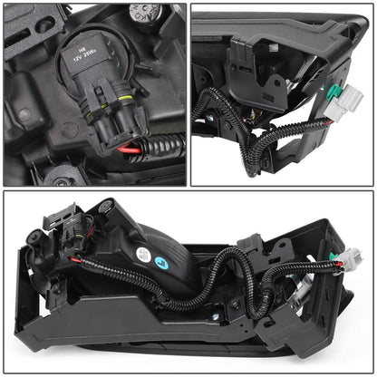 2013-2015 Honda Accord Sedan Fog Lights with Switch - Chrome/Clear