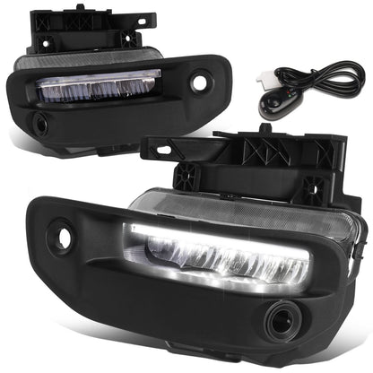 2019-2022 RAM 1500 LED DRL Fog Lights Chrome Clear