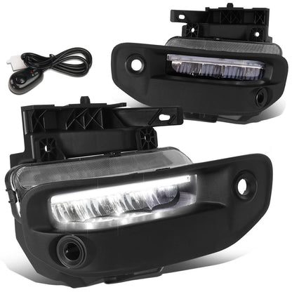 2019-2022 RAM 1500 LED DRL Fog Lights Chrome Clear