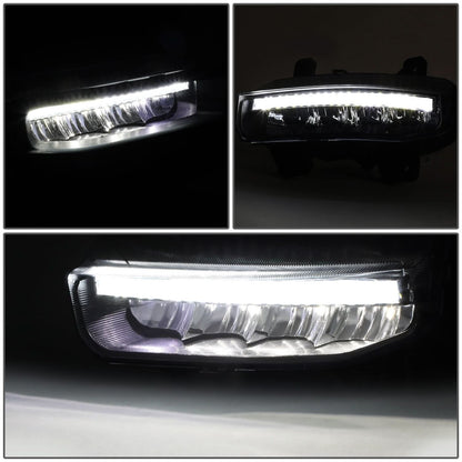 2019-2022 RAM 1500 LED DRL Fog Lights Chrome Clear