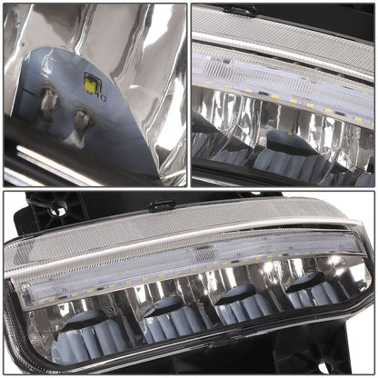 2019-2022 RAM 1500 LED DRL Fog Lights Chrome Clear