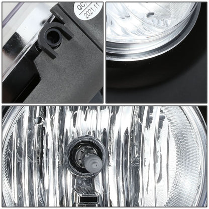 2001-2007 GMC Sierra Chrome Clear Fog Lights H10 Bulb