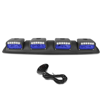 Universal 38" Roof Mounted Fog Lights with 24 LED & H3 Bulb Blue