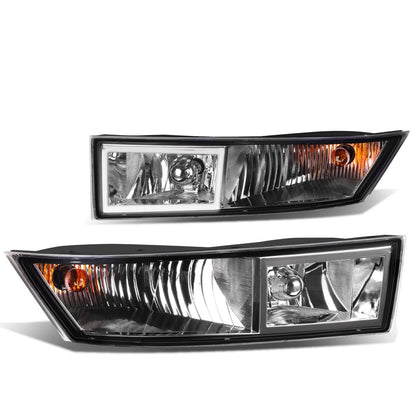 07-14 Cadillac Escalade Fog Lights with Switch and Bezel Chrome/Clear