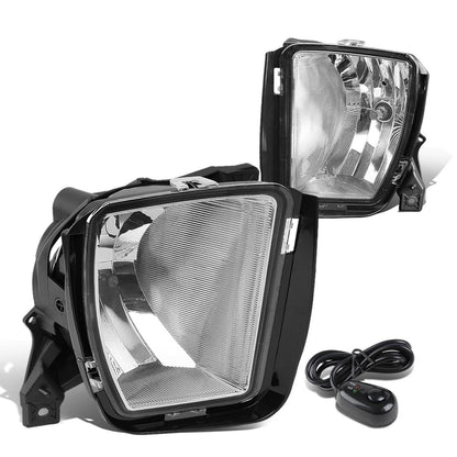 2013-2018 Ram 1500 Fog Lights with Switch - Chrome/Clear