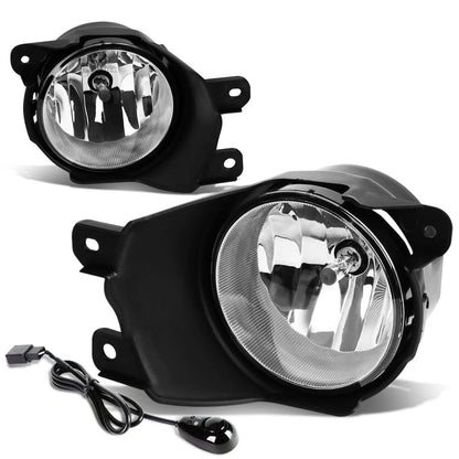 08-17 Toyota Sequoia Fog Lights with Switch H10 Bulb Chrome Clear