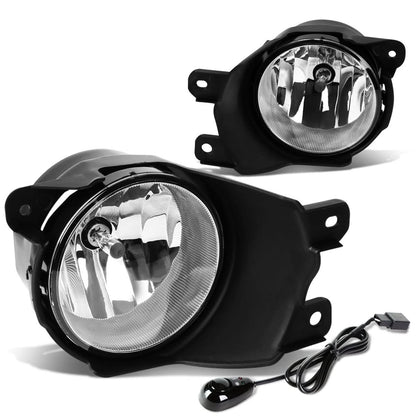 08-17 Toyota Sequoia Fog Lights with Switch H10 Bulb Chrome Clear