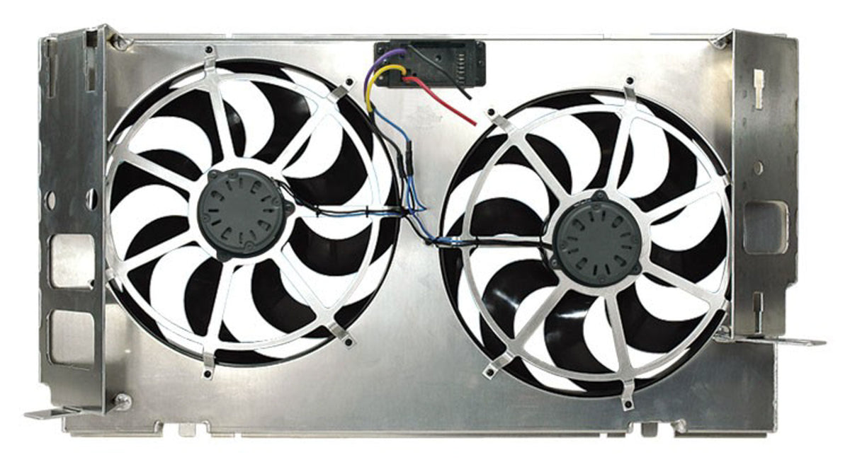FAN ELEC DUAL 15IN ALUM SHROUD