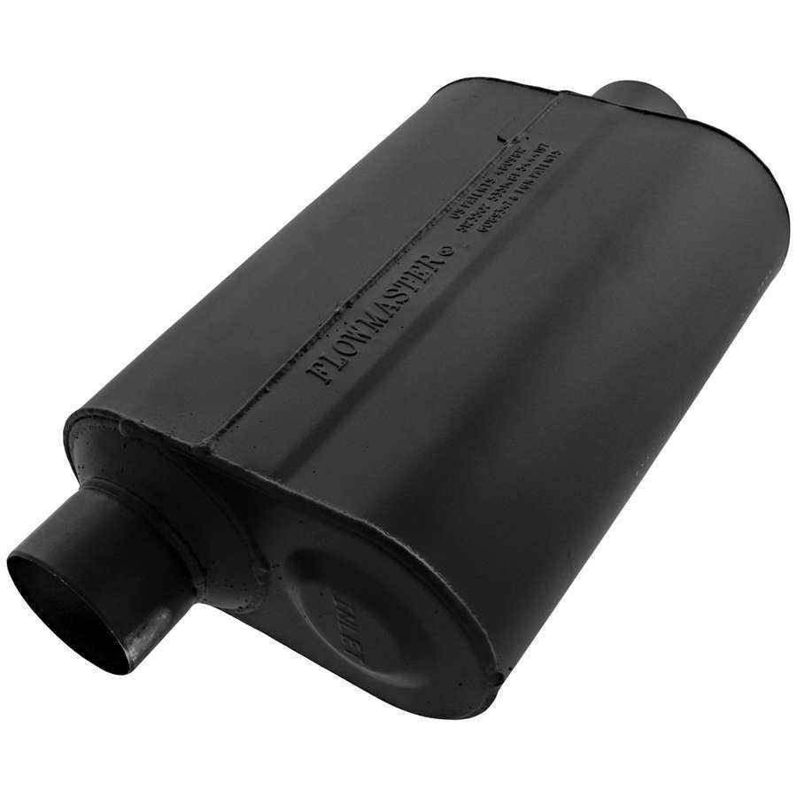 MUFFLER 2.5IN INLET/OUTLET BLA
