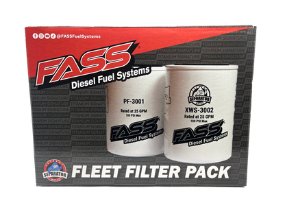 FASS Replacement Filter Pack 3 of XWS-3002 and 3 of PF-3001 FLEET FILTER PACK