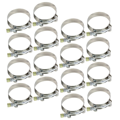 Universal 3.00" Aluminum Intercooler Piping Kit - 8PC w/ Hoses & Clamps