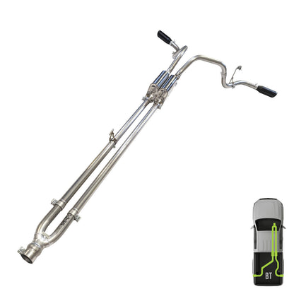 Ford, 2021-2026, 5.0L - Stainless - MPI Exhaust Cat-Back Dual Stainless Kit
