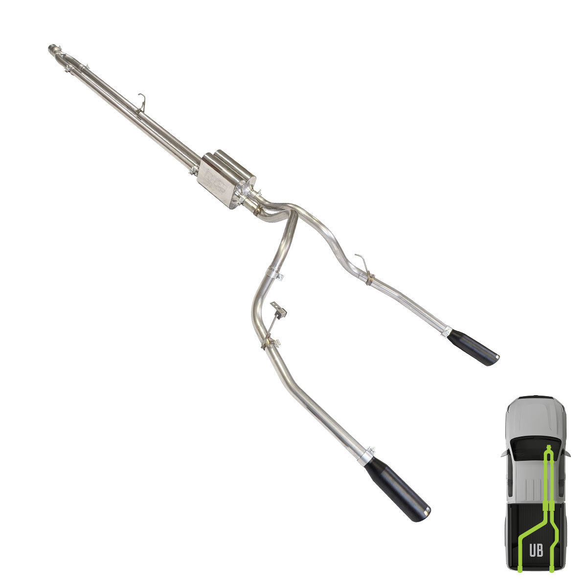 Ford, 2021-2026, 5.0L - Stainless - MPI Exhaust Cat-Back Dual Stainless Kit
