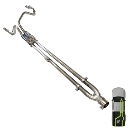 Ford, 2021-2026, Ecoboost - Stainless - MPI Exhaust Cat-Back Dual Stainless Kit