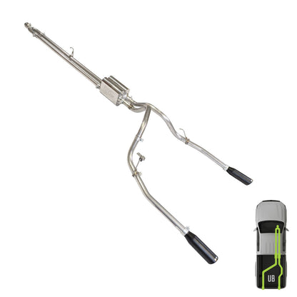 Ford, 2009-2020, Eco Boost, Stainless - MPI Exhaust Cat-Back Dual Stainless Kits
