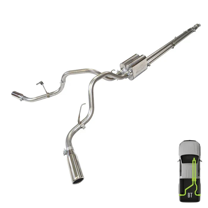Ford, 2009-2020, 5.0L - Stainless - MPI Exhaust Cat-Back Dual Stainless Kit