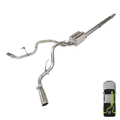 Ford, 2009-2020, Eco Boost, Stainless - MPI Exhaust Cat-Back Dual Stainless Kits