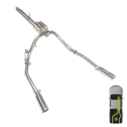 Ford, 2009-2020, Eco Boost, Stainless - MPI Exhaust Cat-Back Dual Stainless Kits