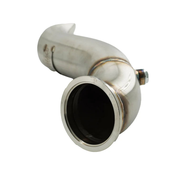 BULL BOOST H-Series Tear Drop Hood Exit Up Pipe / Dump Tube (Top Mount Turbo Setup)