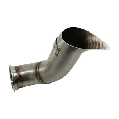 BULL BOOST B-Series Tear Drop Hood Exit Up Pipe / Dump Tube (Top Mount Turbo Setup)