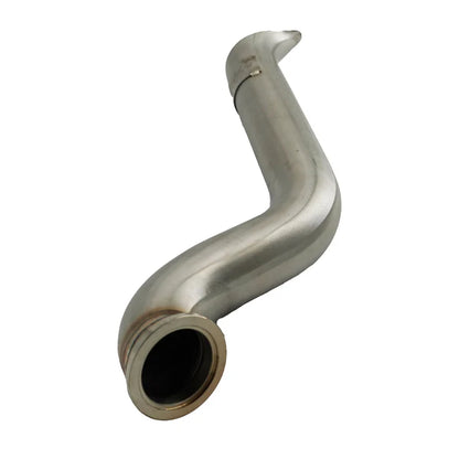 BULL BOOST D-Series Tear Drop Hood Exit Up Pipe / Dump Tube (Top Mount Turbo Setup)