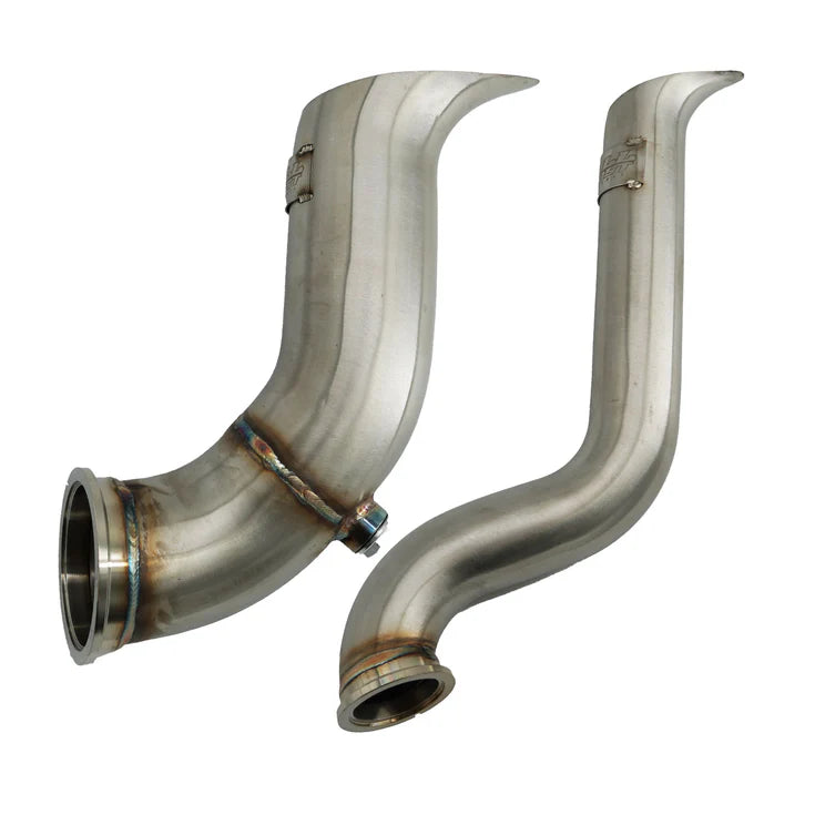 BULL BOOST B-Series Tear Drop Hood Exit Up Pipe / Dump Tube (Top Mount Turbo Setup)