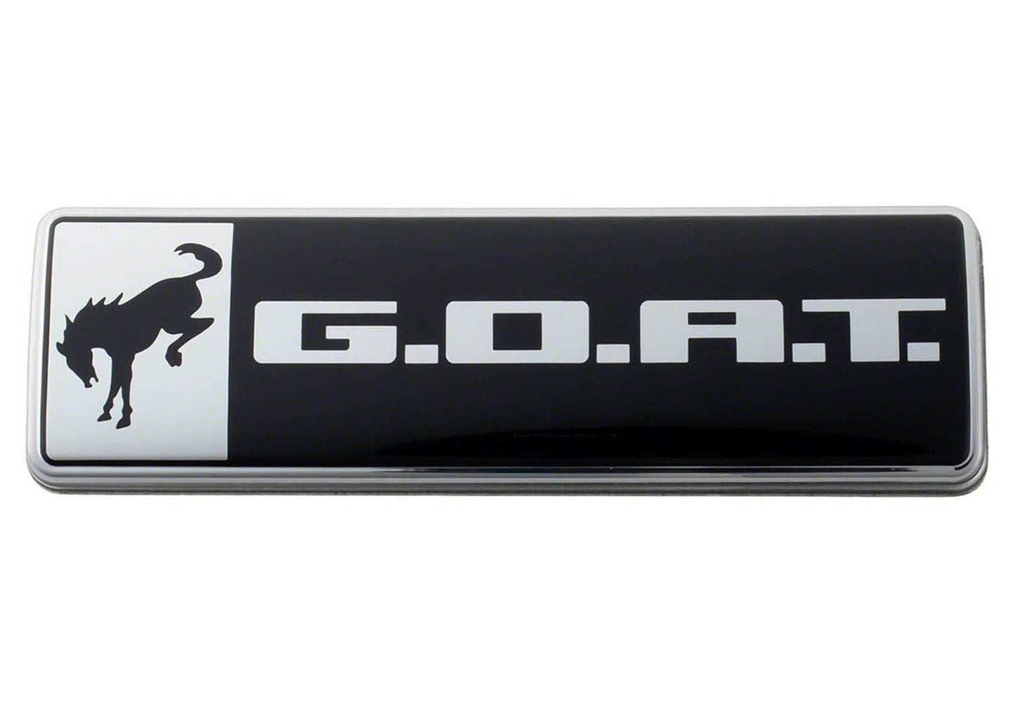 Bronco/Bronco Sport G.OA.T. Badge Black/Chrm