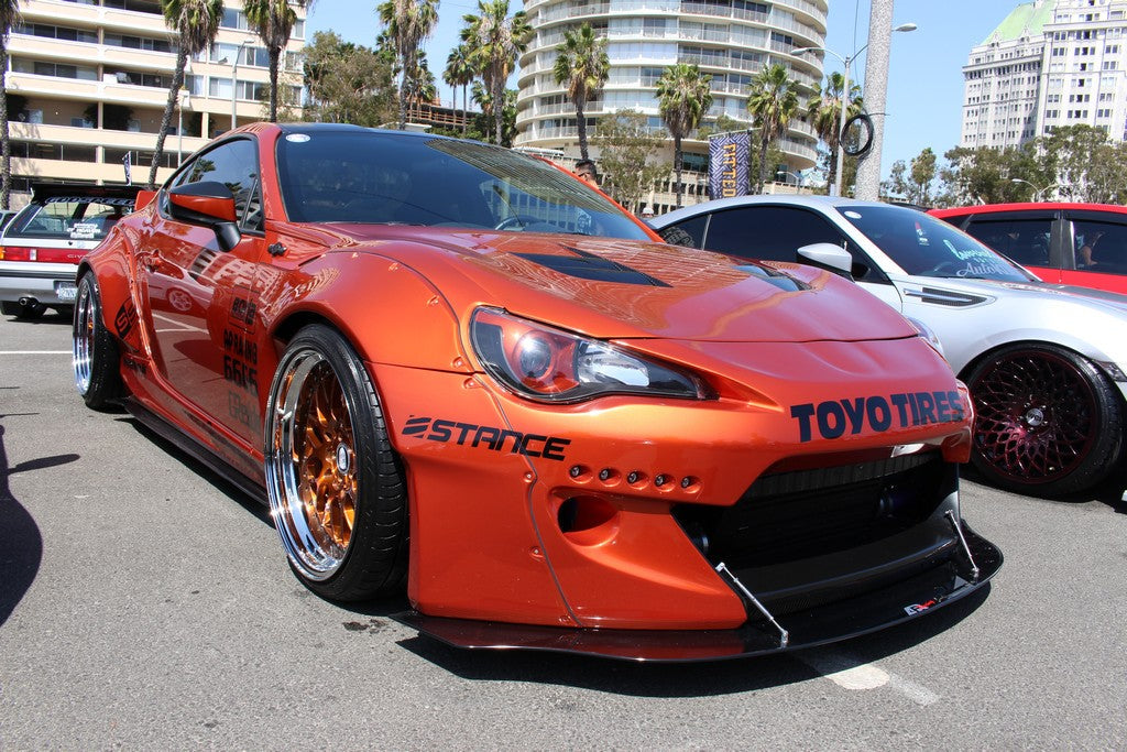Carbon Fiber Front Wind Splitter-Scion FR-S/ Subaru BRZ RB Version 2 2013-2016