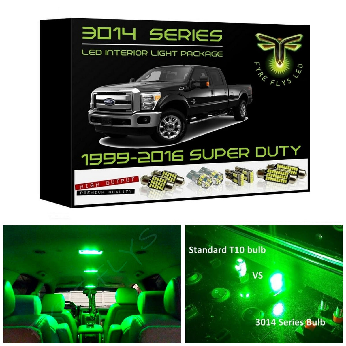 1999-2016 Ford Super Duty F250 F350 LED interior light kit 3014 Series