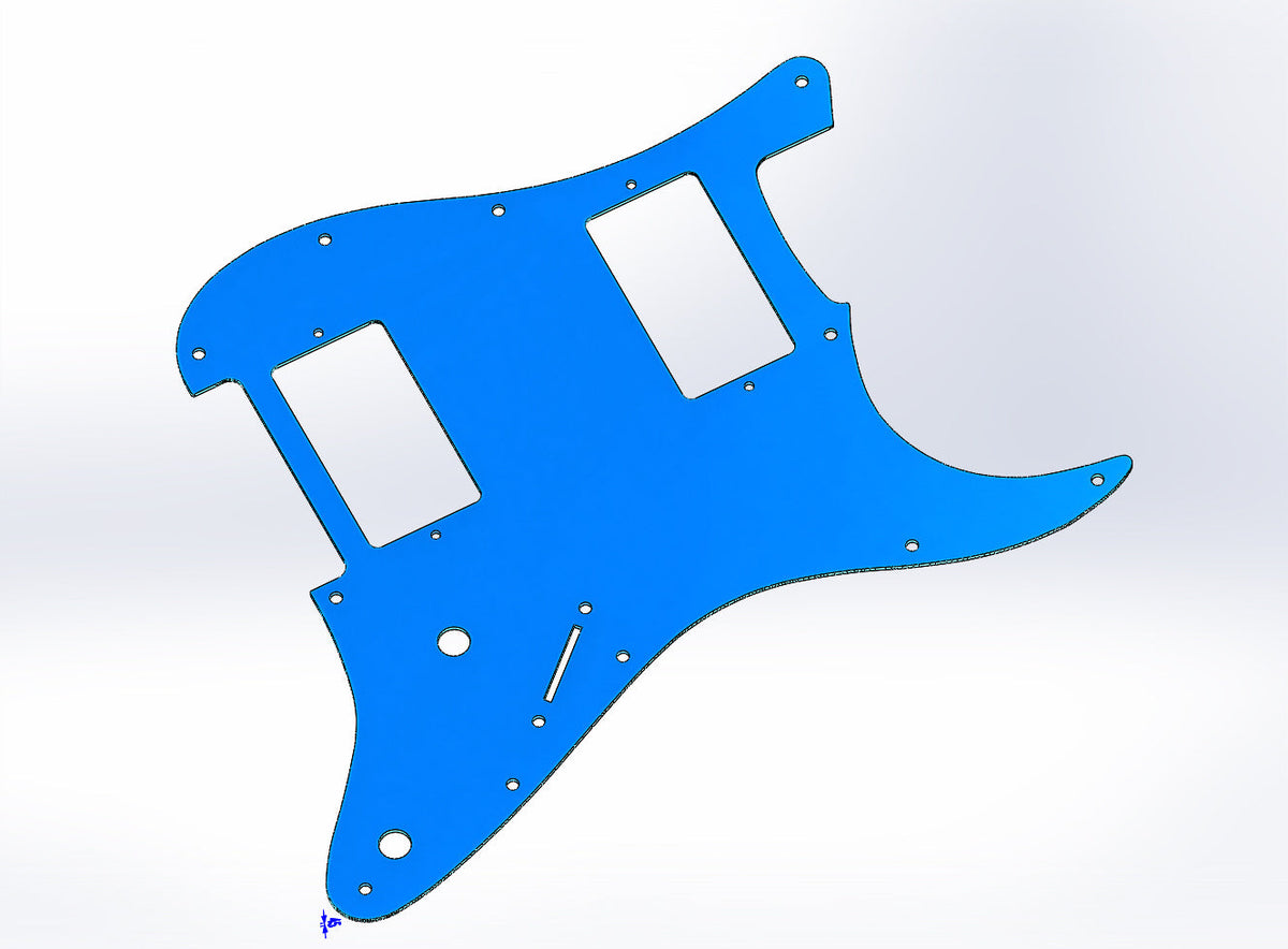 CARBON FIBER HH Humbucker Stratocaster PICKGUARD for Fender Strat Standard