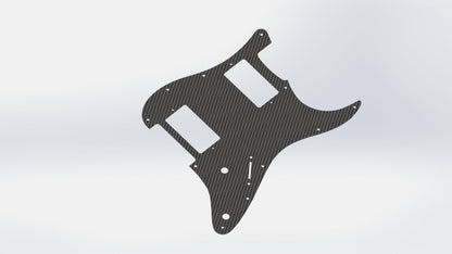 CARBON FIBER HH Humbucker Stratocaster PICKGUARD for Fender Strat Standard