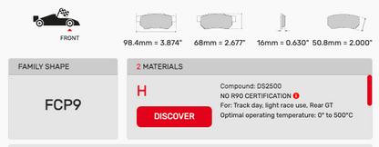 Ferodo FCP0009 Brake Pads